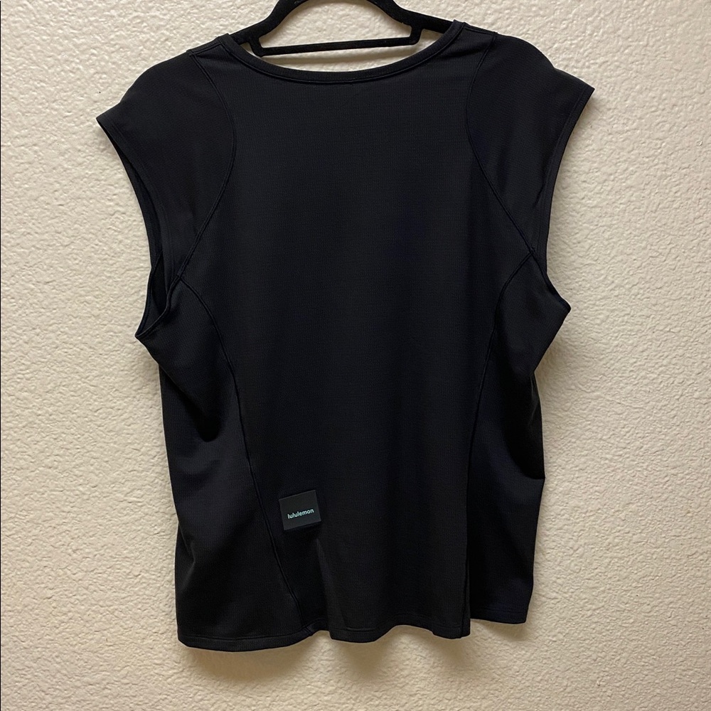Lululemon Black Cap Sleeve Tank Top - Picture 4 of 6